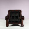 m25258 Italian Lounge Chair with Foot Stool by Luciano Frigerio, 1970