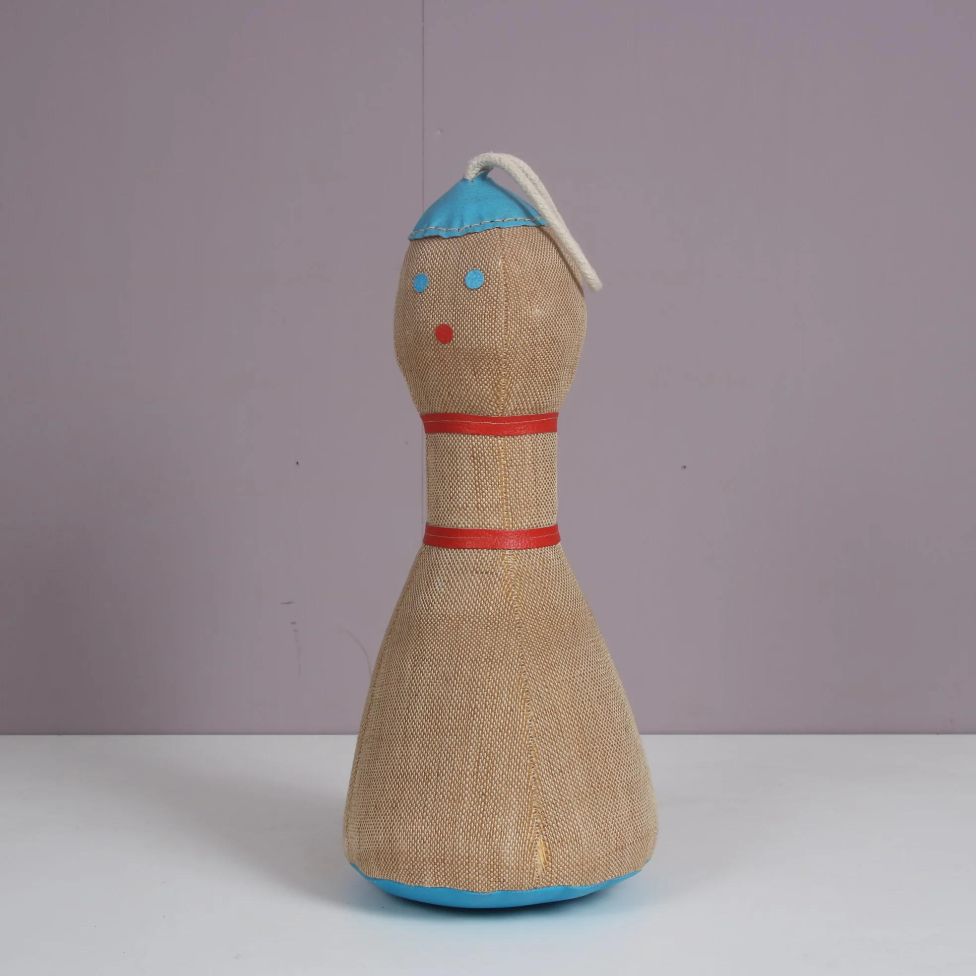 m27684 1960s Therapeutic toy in jute and leather Renate Müller H. Josef Leven Kg, Germany