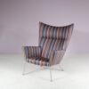 m27884 2000s Model CH445 "Wing Chair" upholstered in Kvadrat Maharam by Paul Smith / Hans J. Wegner / Carl Hansen & Son, Denmark