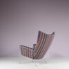 m27884 2000s Model CH445 "Wing Chair" upholstered in Kvadrat Maharam by Paul Smith / Hans J. Wegner / Carl Hansen & Son, Denmark