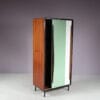 m27725-6 1950s Wooden cabinet with coloured metal sliding doors Willy van der Meeren Tubax, Belgium