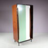 m27725-6 1950s Wooden cabinet with coloured metal sliding doors Willy van der Meeren Tubax, Belgium