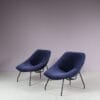 m25418 1950s Pair of lounge chairs by GAR, France