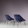 m25418 1950s Pair of lounge chairs by GAR, France