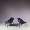 m25418 1950s Pair of lounge chairs by GAR, France