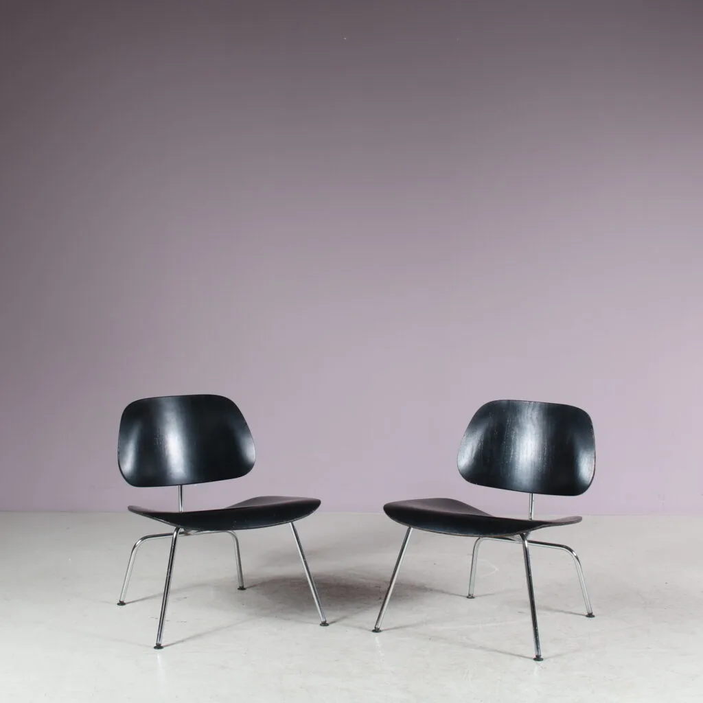 m27892 Pair of LCM Chairs by Charles & Ray Eames for Herman Miller, USA 1960