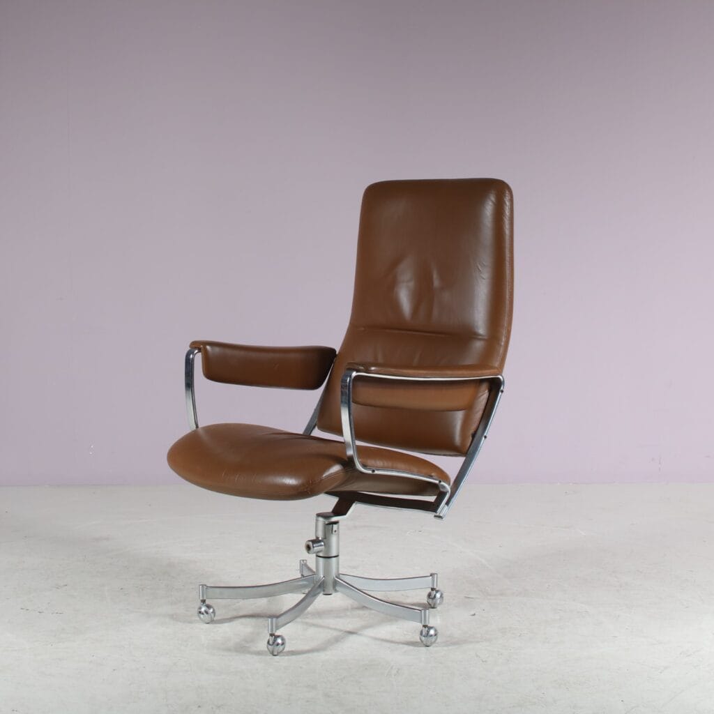 m27103 Jorgen Kastholm JK760 Desk Chair for Kill International, Germany 1970