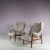 m27917 1950s (1956) Pair of early model "Fiorenza" chairs / Franco Albini / Arflex, Italy