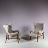 m27917 1950s (1956) Pair of early model "Fiorenza" chairs / Franco Albini / Arflex, Italy